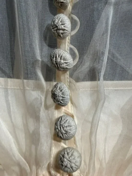 ZIMMERMANNIlluminate macramé and tulle-trimmed gathered silk- organza blouse - Picture 5 of 9